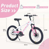 ZUKKA Mountain Bike,20 Inch MTB for Boys and Girls Age 7-10 Years,Multiple Colors W1019P145184