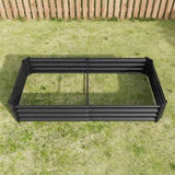 ZNTS Raised Garden Bed Outdoor, 6×3×1ft , Metal Raised Rectangle Planter Beds for Plants, Vegetables, and 48218815