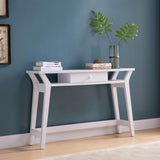 Modern Console with One Drawer - White B107131403