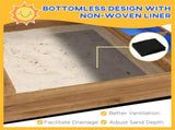 Wooden Sandbox, for 3-7 Years Old Kids 47433319