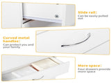 4-Drawer Storage Cabinet Drawer Dresser with Power 56991793