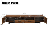78-Inch TV Stand for TVs up to 85-Inch, Media Console with 2 Drawers, Soft-Closing Hinges and N710P510683P