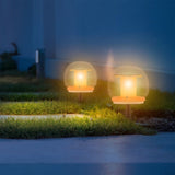 ZNTS 2Pcs Solar Floating Pool Lights Solar Flame Stake Lights IP67 Waterproof Outdoor Globe Ball Lights 49920595