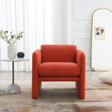 Arm Chair with waved arms, Metal decoration on both side arms, Accent chair for Primary Living W2671P202964