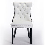 ZNTS Furniture,Modern, High-end Tufted Solid Wood Contemporary PU and Velvet Upholstered Dining Chair 42293880