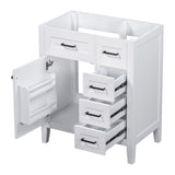 ZNTS 30" Bathroom Vanity without Sink, Cabinet Base Only, Bathroom Cabinet with Drawers, Solid Frame and WF321000AAK