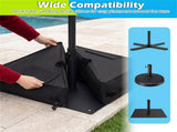 2-Pack 90lbs Patio Base Sandbags 900D Oxford Weatherproof Weight Bags for Offset Cantilever 76691091