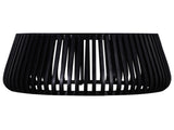 Contemporary 31" Solid Wood Drum-Shaped Coffee Table, Living Room Sofa Table, Black B011P217881