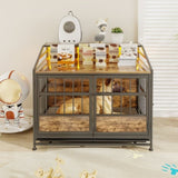 Multi-function Furniture Style Dog Crates Storage, Dog Crate Furniture Large Wooden Dog Kennel W840P291741