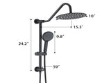 Shower Head with Handheld Shower System with 10" Rain Shower Head W1219P264308