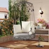 Outdoor Porch Swing Chair Hanging Basket, Hanging Chair with UV Resistant Cushion, Olefin Fabric for 32264818