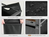 Laundry Hamper with 3 Pull-Out Removable Laundry Bags Clothing Sorter with Shelf and 44076986