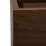Wall mounted bedside table set of two - Walnut color W2181P160506