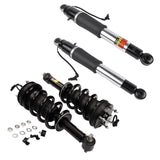 2Pcs Front Suspension Strut and Coil Spring Assembly and 2Pcs Rear Air Shock Absorber for Cadillac 82624302