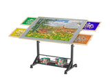 Wooden 1500 Piece Puzzle with Drawer, 35"*27.17" Adjustable Puzzle, 360&deg Tilting Puzzle W2641P306741