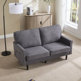 COOLMORE Loveseat Sofa, Mid Century Modern Love Seat, 2 Seater Sofaes for Living Room, Small W395P238824