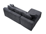 94.5" Cloud Modular Sectional Sofa Couch with L-Shape Chaise,Modern Minimalist Upholstered Couches W5515P479903