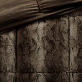 King 4PC Faux Fur Comforter Set B03596924