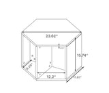 47.24'' Hexagonal Coffee Table Side Table Nightstand Burmese Sumac 2PCS W757P164918