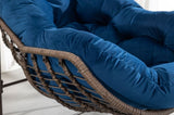 Outdoor Rattan Rocking Chair,Padded Cushion Rocker Recliner Chair Outdoor for Front Porch, Living W640105286