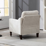 Accent Comfy Chenille Chair w/USB charging port,Mid,Soft,High-support Rebound Sponge,Ergonomic W2715P312489
