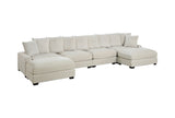 Living Room Furniture Armless Chair Beige Corduroy 1pc Armless Chair Soft Cushion Wood Legs B011P211064