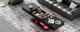 U-Can 41.3''-76.7'' Extendable Coffee Table, Efficient Central Coffee Table with Multiple Storage N724P290061B