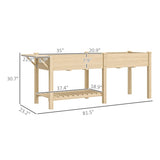 Wooden PlanterFlower shelf,Wood Planter Box 09512668
