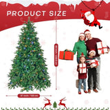 ZNTS 7.5ft Pre-Lit Spruce Artificial Holiday Christmas Tree for Home, Office, Party Decoration, Equipped 97710181