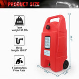 ZNTS 34 Gallon Gas Caddy With Wheels, Fuel Transfer Tank Gasoline Diesel Can,Fuel Storage Tank For W2089P198297