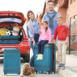 Hardshell Luggage Sets 3 Pieces 20"24" Luggages and Cosmetic Case Spinner Suitcase with TSA Lock N732P171583C