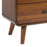 Dark Walnut 2-drawer Nightstand B062P145475