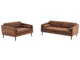 97*71*74cm 1.5 Seats Hot Stamping Cloth Surrounding Chair With Pillow Indoor Circle Chair Dark Brown 27920269