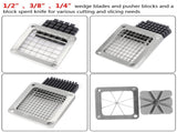 FC-1 Vertical French Fries Machine with Four 3/8" & 1/4" & 1/2" Flower Blades & 4pcs Suction Cups & 33268809
