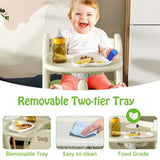 Multi functional Growing Up Dining chair,A high chair suitable for eating and feeding,Adjustable W509P324403