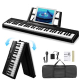 ZNTS GEP-204 61Key Folding Piano Semi-Weighted Standard Keyboards Digital Piano 68889643