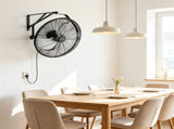 18" Wall Mount Fan, 3-Speed with Adjustable Rotation, Long Airflow Reach, for Industrial & 01595562