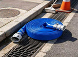 2" x 100ft Blue PVC Backwash Hose with Clamps, Camlock & Aluminum Fittings, Fits Various Pumps for 19742234