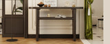 ZNTS TREXM Elegant Minimalist Console Table with Rounded Edges and Sturdy Shelf Design for Entryway, N715P195554P