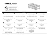 Twin Over Twin Transitional Bunk Bed Arch Design Espresso Finish B2741P590603