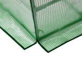 Mini Walk-in Greenhouse with PE Cover, 4-Shelf Indoor Outdoor Plant Gardening Green House for Garden 35710700