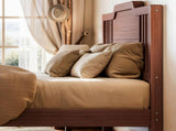 Full Size Platform Bed with Tall Headboard, Solid Bamboo-made Bed with Support Slats, Full Bed W5316P483992