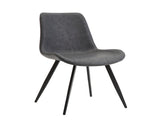 Modern PVC Upholstered Dining Chairs,Armless Side Chairs for Kitchen Dining Room, Set of 2 , Grey & B347P612996