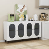 Modern Accent Sideboard Cabinet with Acrylic Doors, Freestanding Storage Cupboard Console Table for W578P186748