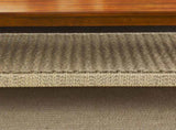 47.25" Mid-Century Coffee Table with Woven Shelf, Boho Rattan Coffee Table with Storage, Farmhouse W1801P195652