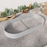 Raised Garden Bed Outdoor, Oval Large Metal Raised Planter Bed for for Plants, Vegetables, and 09888729