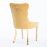 A&A Furniture,Nikki Collection Modern, High-end Tufted Solid Wood Contemporary Velvet Upholstered W1143P151483