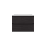 Bathroom Cabinet Opalo, with Two Shelves and Open Storage, Black B070P316867