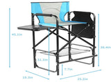 31" Tall Directors Chair with Footrest, 4Portable Bar Height Folding 89119970