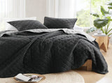 7 Piece Stripe Comforter and Quilt Set-King/Cal King B035P280391